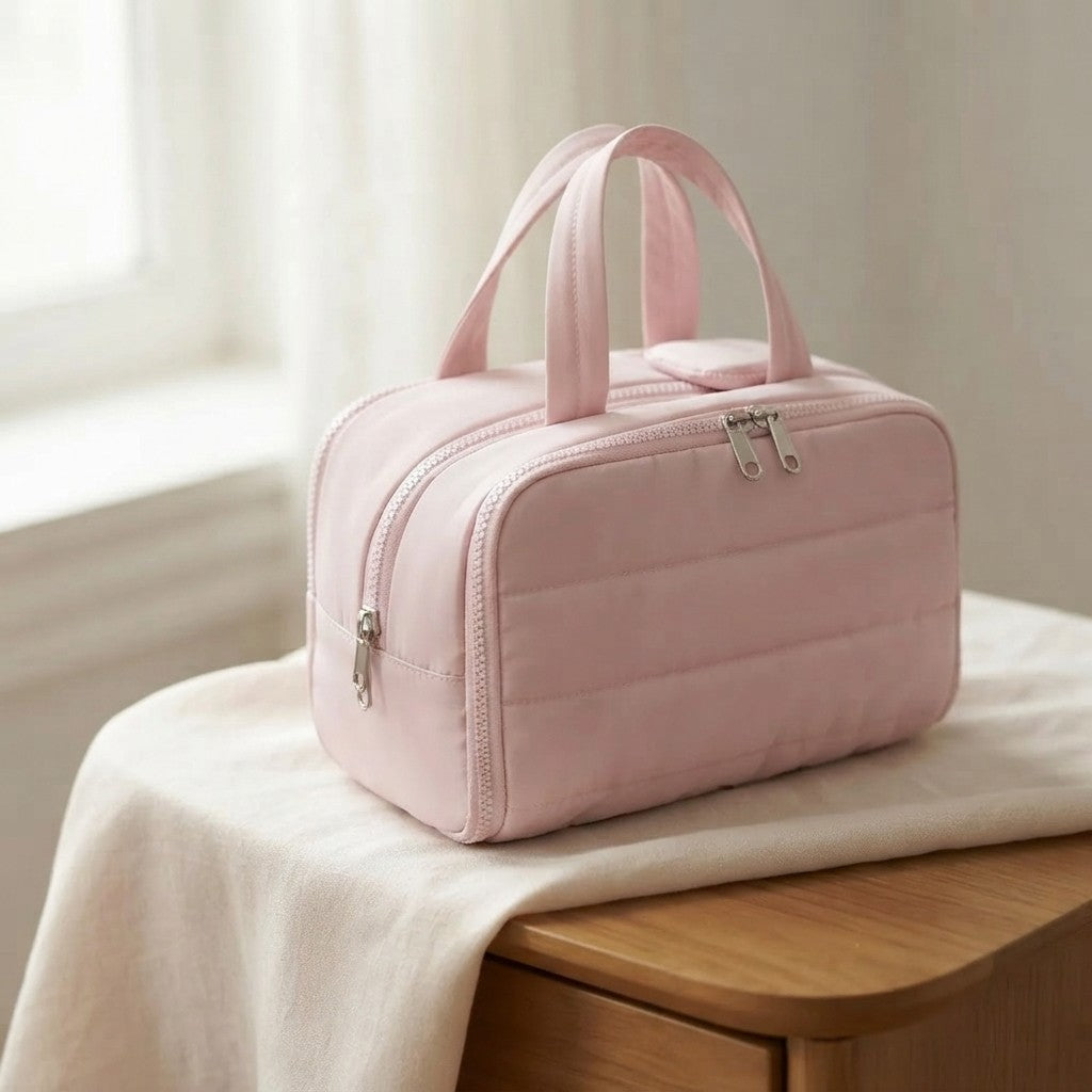 Large Makeup Travel Bag & Cosmetic Organizer